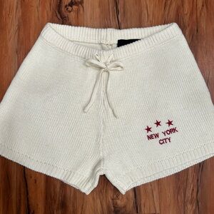 NEW Spirit Jersey New York City knit sweater shorts